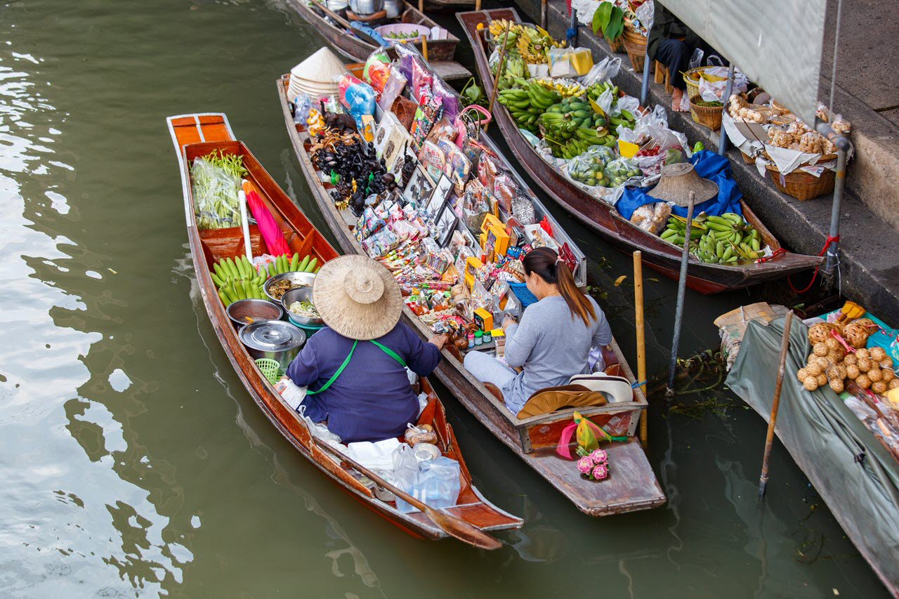 No.1 Damnoen Saduak Floating Market & Mae Klong Railway Market (FD)